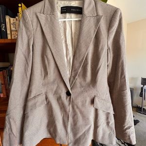 Zara plaid blazer size Small